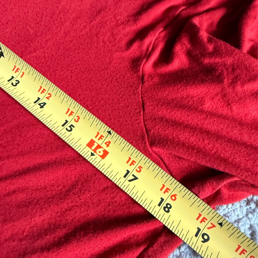 Lauren Ralph Lauren |โ Red Stretch Long Sleeve Top | Size L - Picture 7 of 8